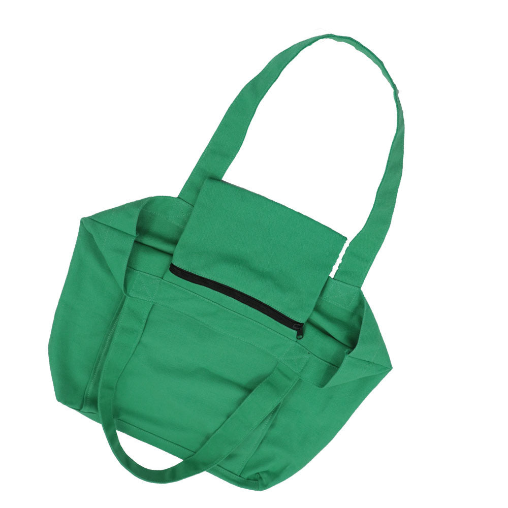 Yoga Mat Tote Bag - Durable Canvas Shoulder Bag for Outdoor Workouts & Travel(Green) 5