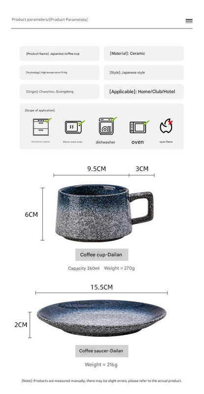 Vintage Ceramic Coffee Cup and Saucer Set - Elegant Afternoon Tea Set(Matcha White) 5