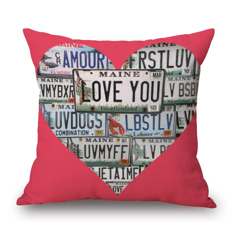 Pop Art Graphic Throw Pillow - Vintage Style Cushion for Home Decor(Pink)