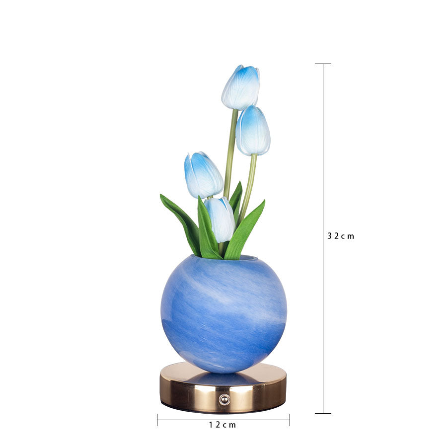 Pink Tulip Night Light - Floral Table Lamp for Bedroom Ambiance 7