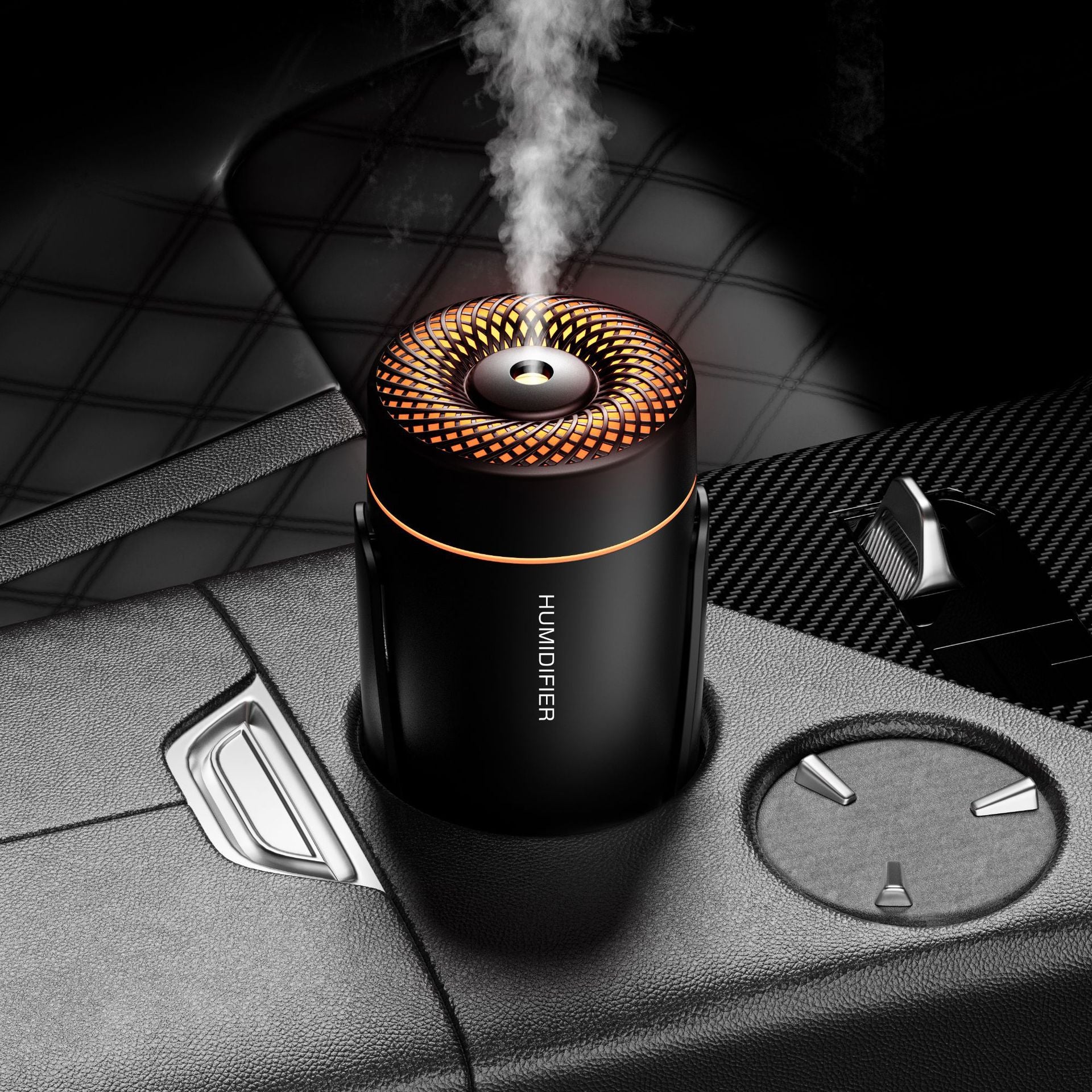 Portable LED Humidifier - Compact Aromatherapy Diffuser with Mist(white) 3