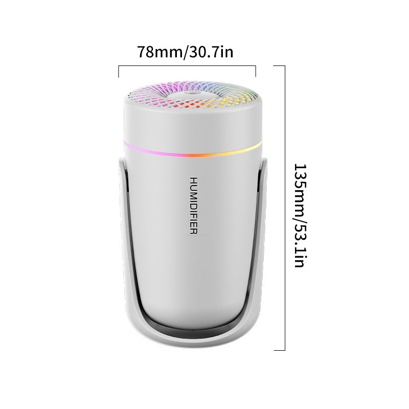 Portable LED Humidifier - Compact Aromatherapy Diffuser with Mist(white) 4