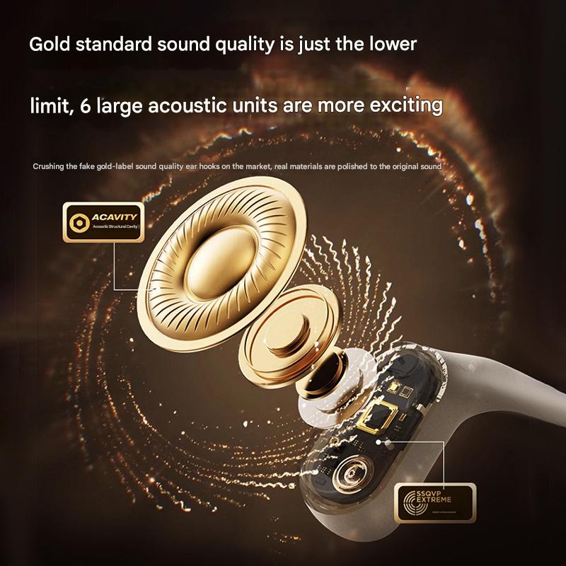 Bone Conduction Wireless Earbuds - Hi-Fi Sound with 360-Degree Design and Fitness Tracking(complexion) 4