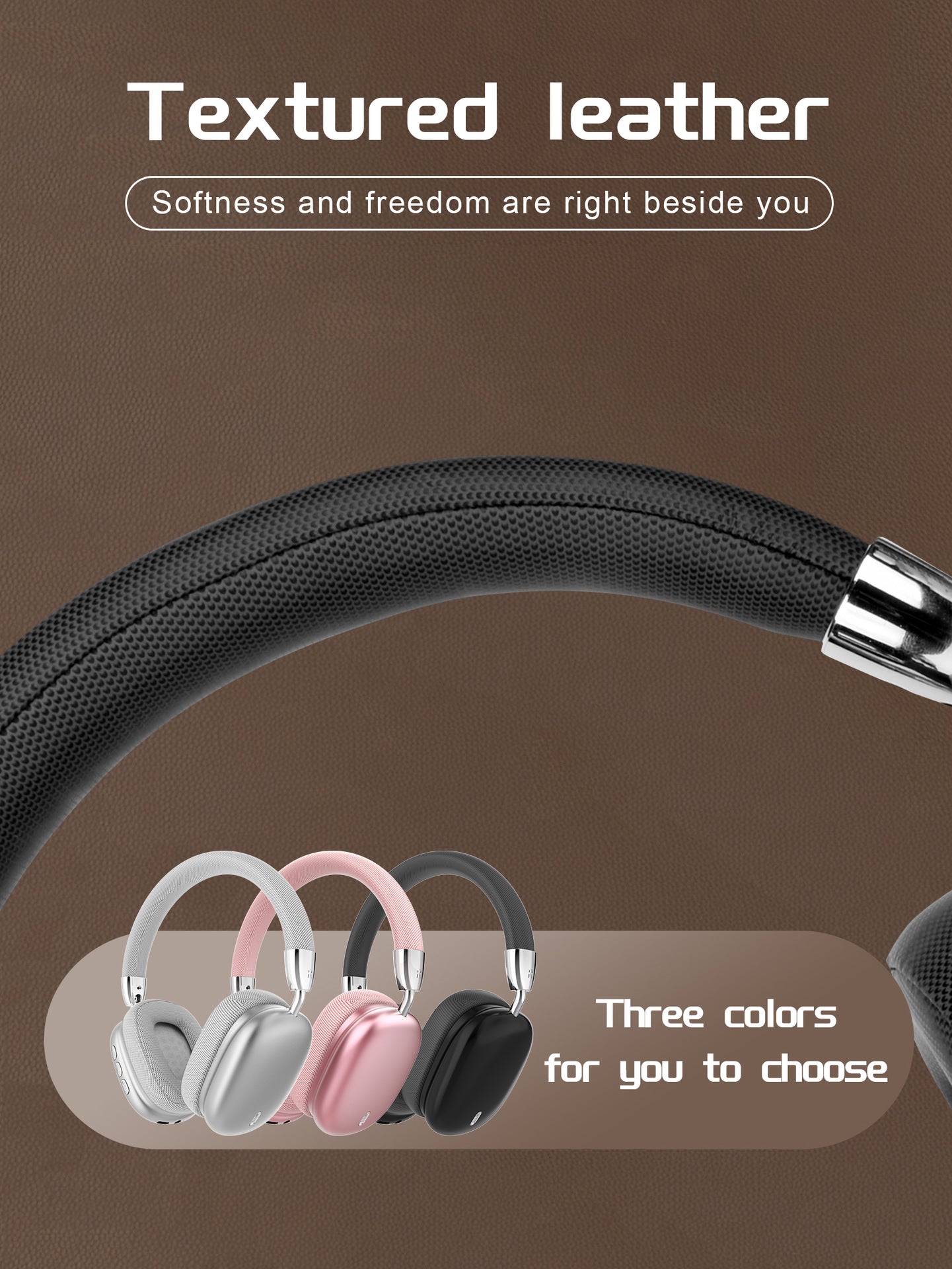 Premium Wireless Bluetooth Headphones with Stereo Hi-Fi Sound(black) 4