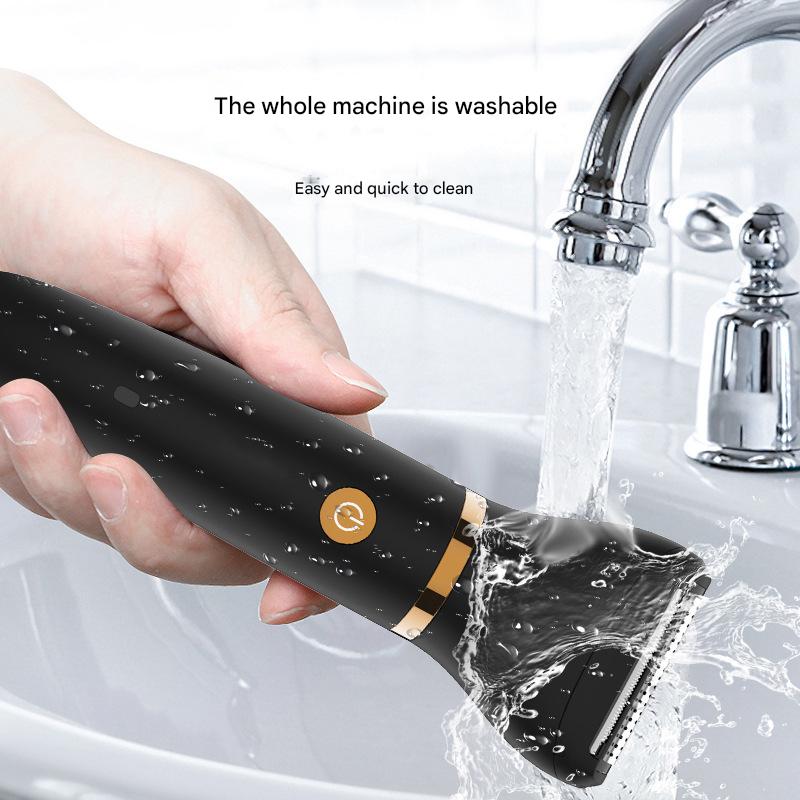 3-in-1 Men's Electric Body Groomer & Hair Clipper Kit - Waterproof, USB-C Rechargeable with Charging Dock(black) 5