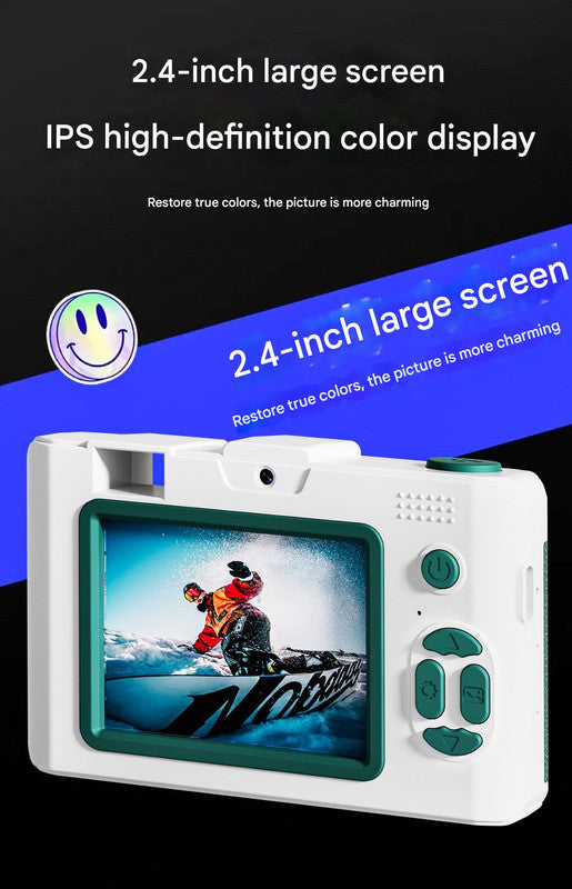 Compact 4K Digital Camera - 50MP, 16x Zoom, 2.4-inch IPS Screen, WiFi & Fill Light - Retro CCD Style(black) 3