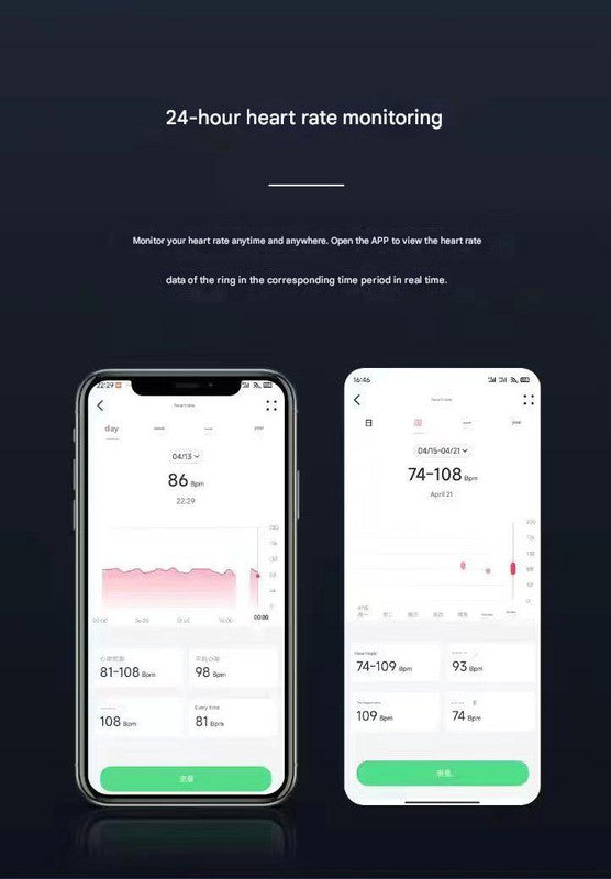 Advanced Smart Health Ring - 24/7 Heart Rate, SpO2, Sleep & Activity Tracker with Magnetic Charging(Silver) 6