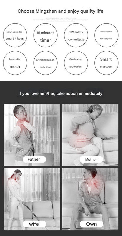 Deep Kneading Shiatsu Neck & Shoulder Massager with Heat - USB Rechargeable Ergonomic Design(Beige) 5