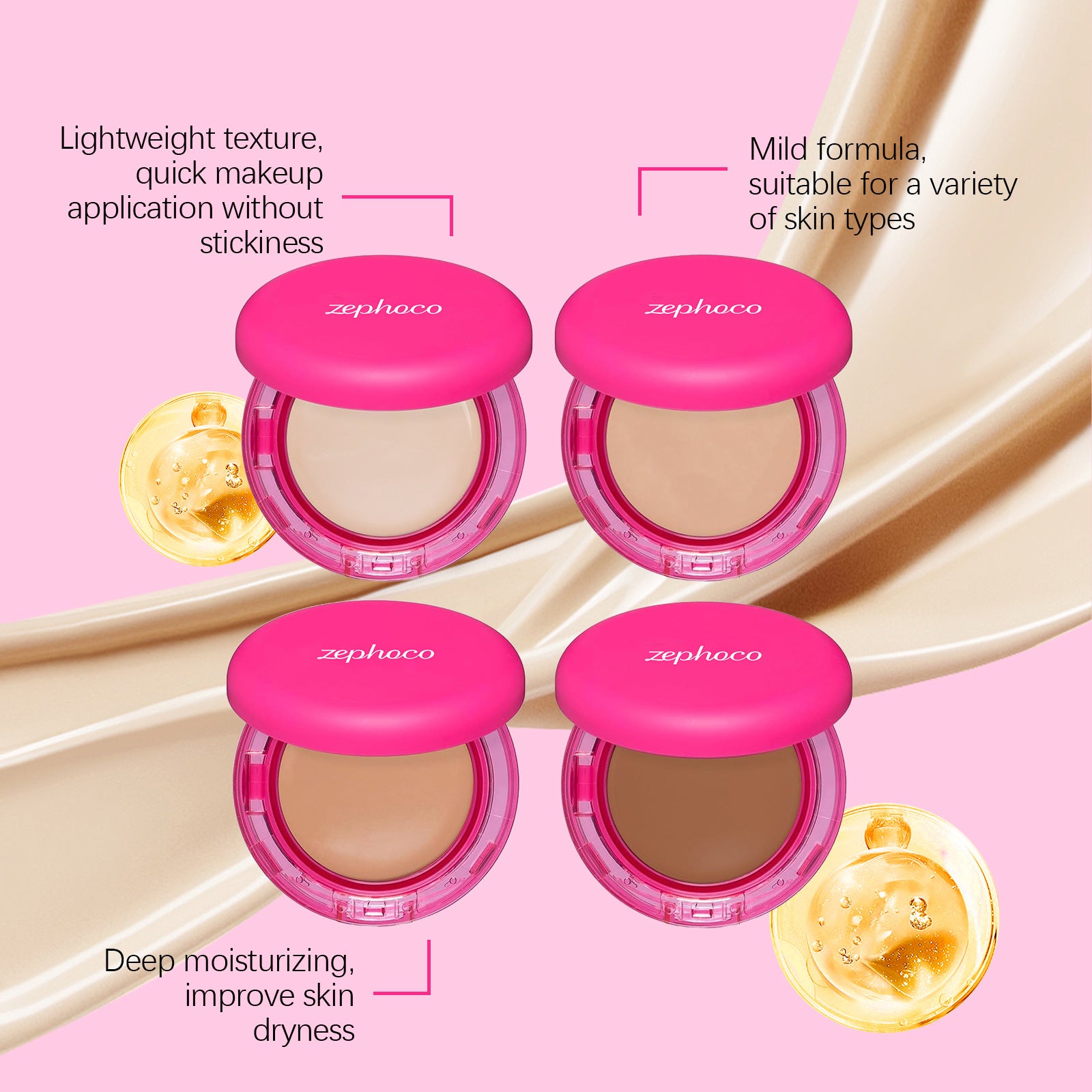 Moisturizing Balm Foundation - Lightweight Texture, Long-Lasting Natural Coverage(Brown) 7