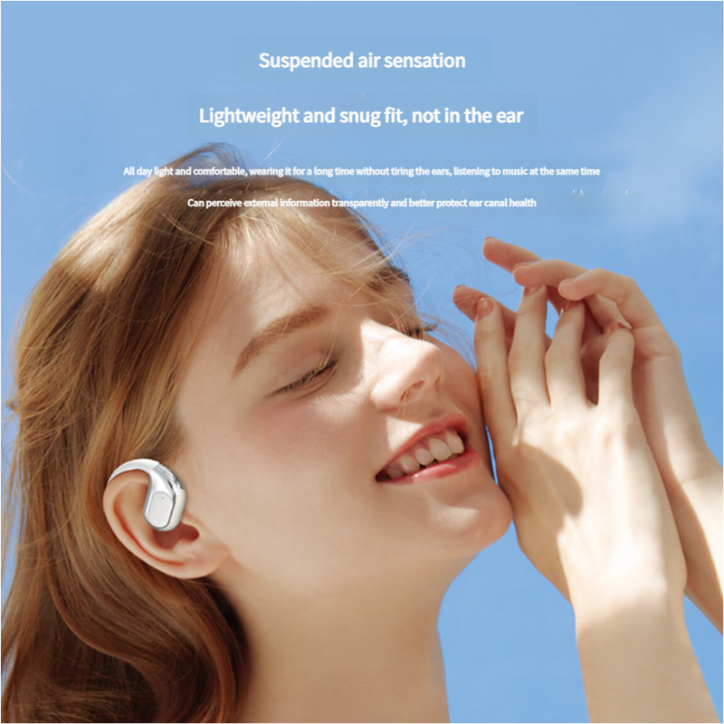 Open-Ear Conduction TWS Earbuds - Bluetooth 5.5, HIFI Sound, LED Display(black) 4