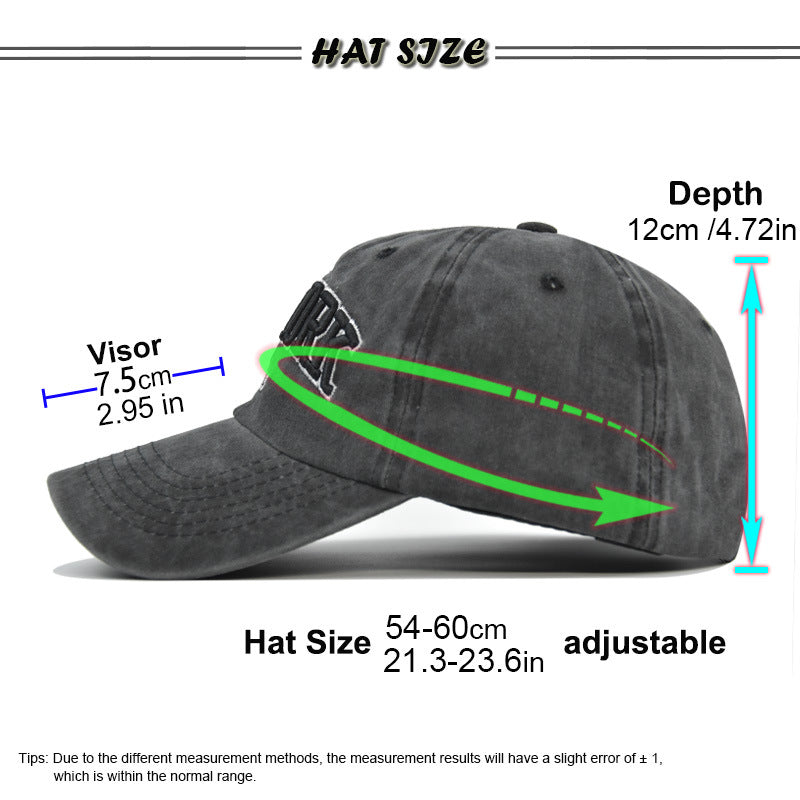 Vintage New York Est. 1625" Washed Cotton Baseball Cap - Adjustable & Unisex(Gray)"