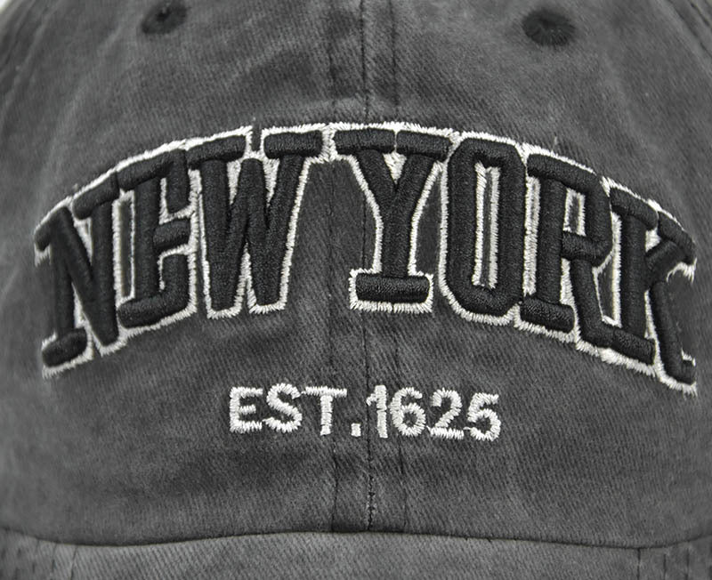 Vintage New York Est. 1625" Washed Cotton Baseball Cap - Adjustable & Unisex(Orange)" 5