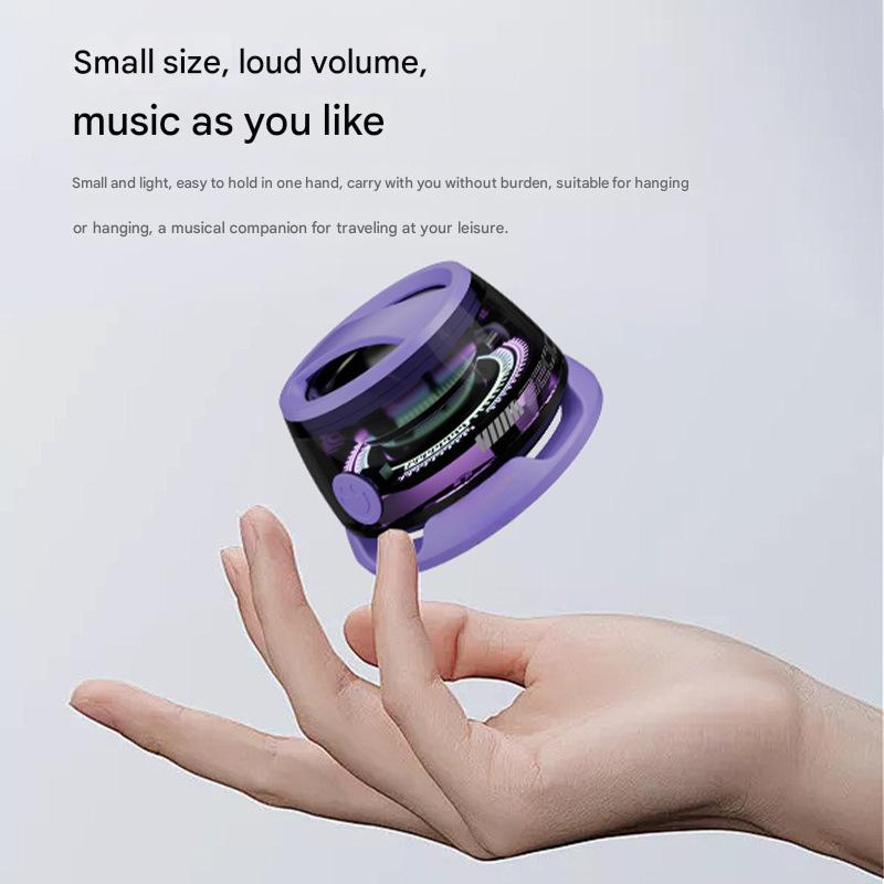 G300 Magnetic Suction Bluetooth Speaker - RGB Lights, 40mm Driver, 6H Playtime(Purple) 3