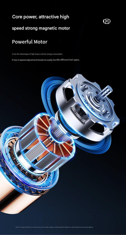 Professional 2-in-1 Cordless Hair Clipper & Trimmer Kit with LED Display & 5-Speed Fine Tuning(Black) 7