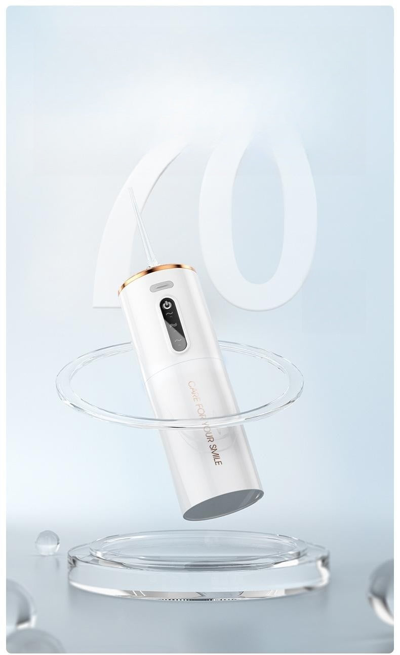 Portable Electric Water Flosser - USB-C Rechargeable, Multiple Modes, Gingival Protection(White) 3
