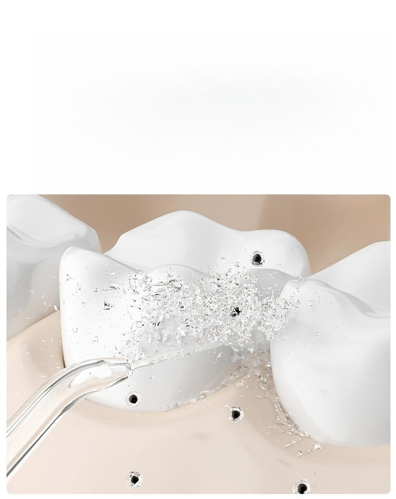 Portable Electric Water Flosser - USB-C Rechargeable, Multiple Modes, Gingival Protection(Pink) 5