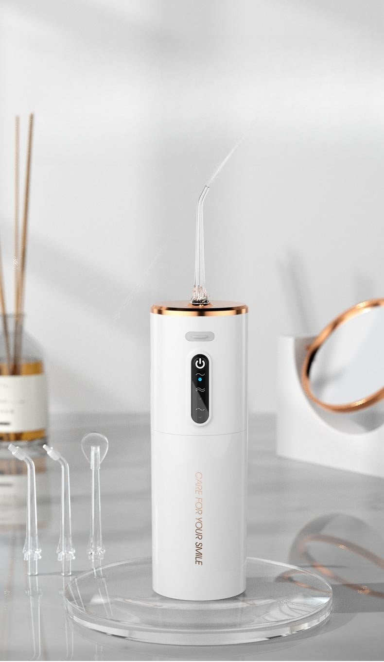Portable Electric Water Flosser - USB-C Rechargeable, Multiple Modes, Gingival Protection(Pink) 6