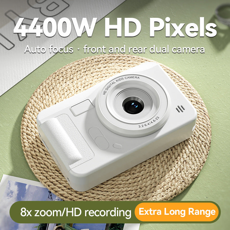 Student HD Digital Camera - 44MP, 8x Zoom, Autofocus, Dual Lens, Type-C Charging (Black) 3