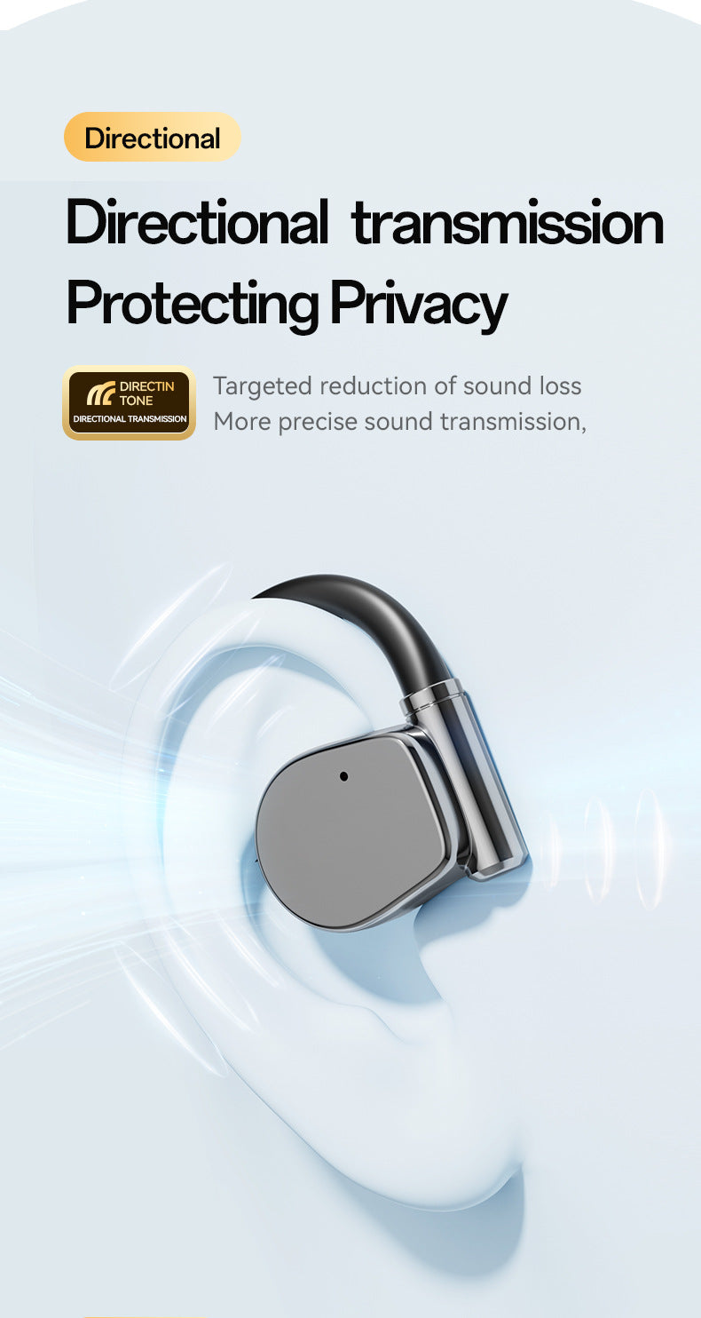 Open-Ear TWS Wireless Earbuds with HIFI Sound & LED Display - Dolby Surround(White) 5