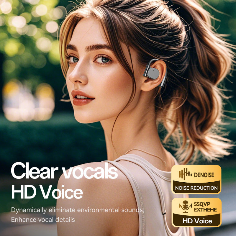 Open-Ear TWS Wireless Earbuds with HIFI Sound & LED Display - Dolby Surround(Skin color) 4