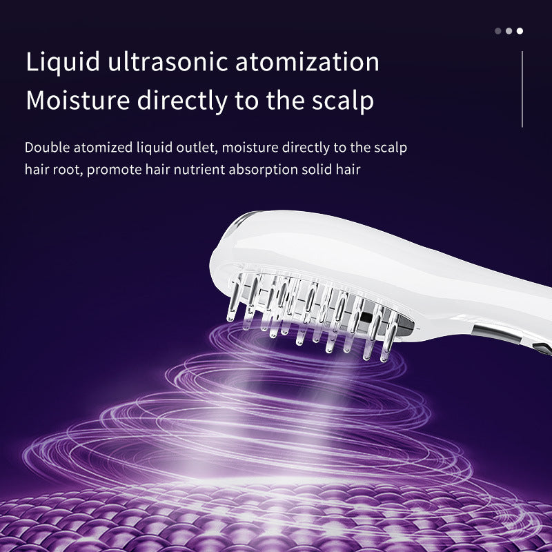 Multi-function Scalp Applicator Comb - Ultrasonic Spray, Red/Blue Light, Microcurrent 3