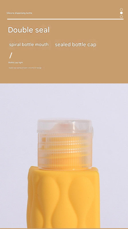 Light pink suit Silicone Travel Bottles Set (4 Pack, 60ml) - Leakproof Refillable & Squeezable 4