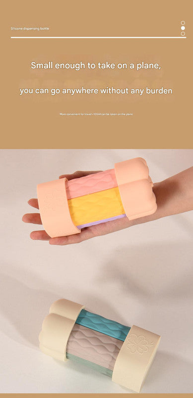 Brown suit Silicone Travel Bottles Set (4 Pack, 60ml) - Leakproof Refillable & Squeezable 3