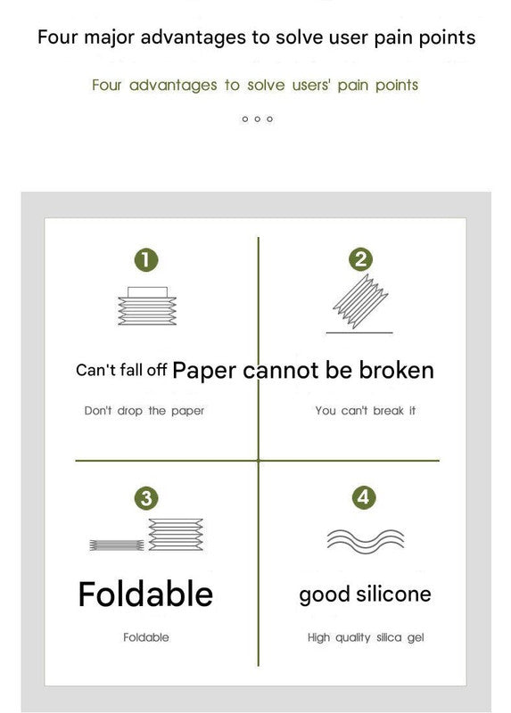 2-pcs Green Silicone Tissue Box Holder - Automatic Self-Lowering Dispenser 3