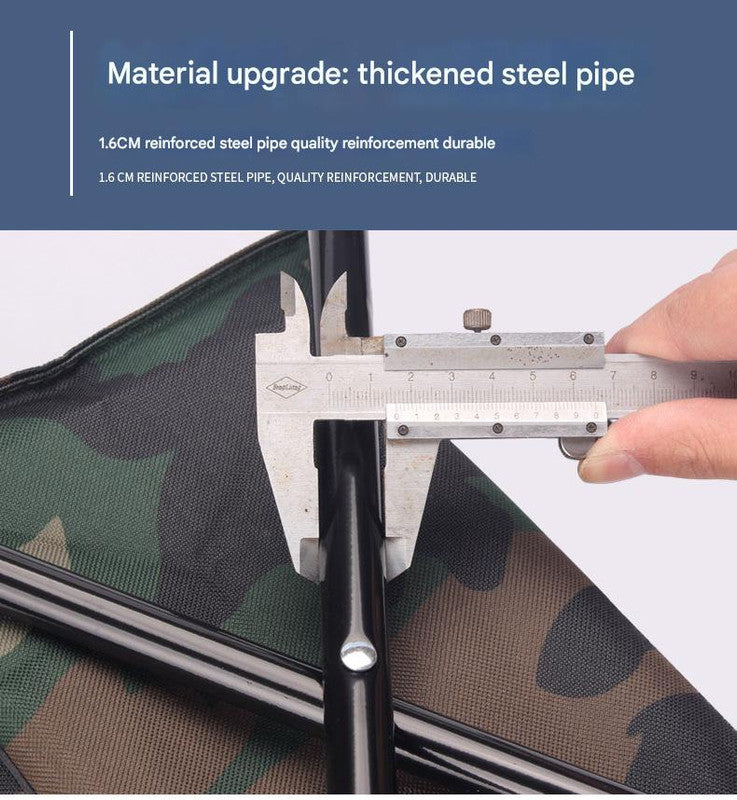 Folding Camo Backpack Stool - Portable Chair for Camping & Fishing 6