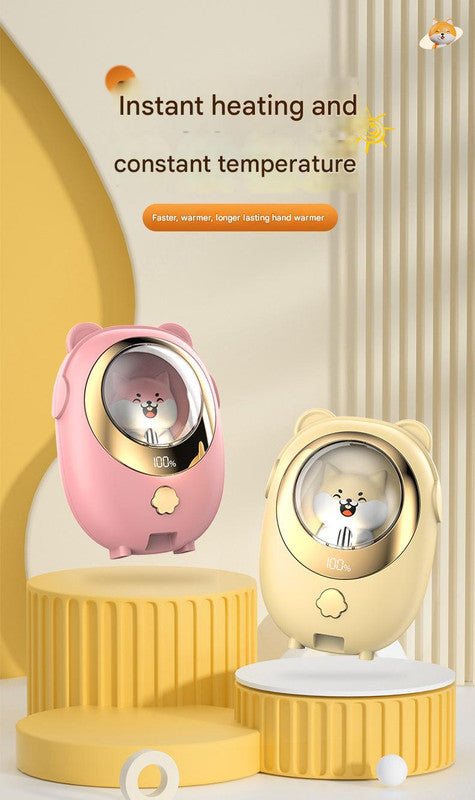 Pink Cute Pet Rechargeable Hand Warmer - Portable USB Electric Pocket Heater 4