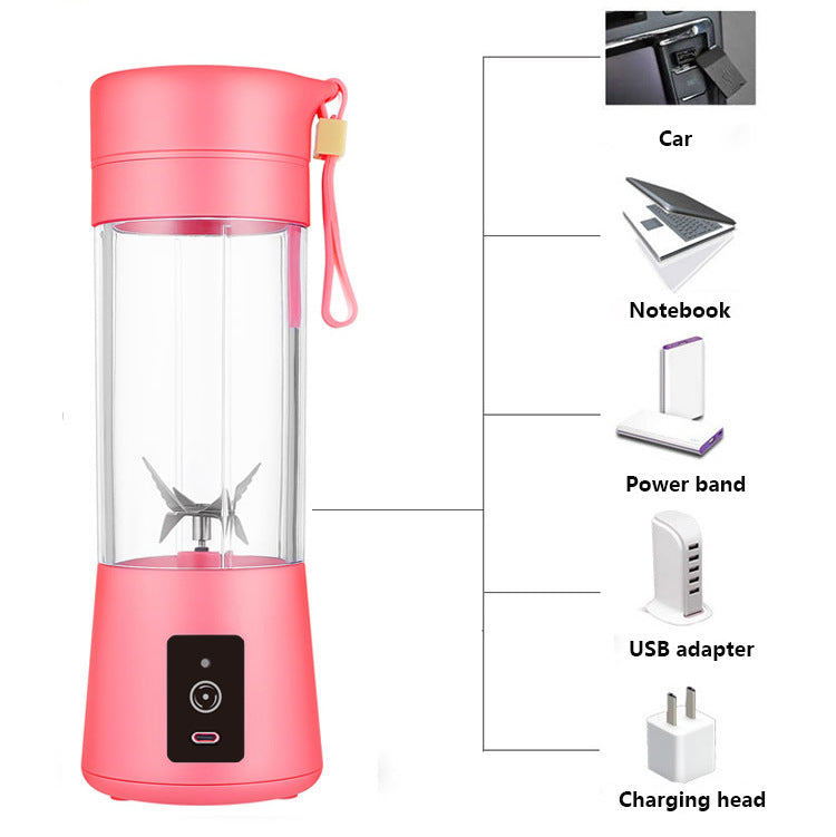 White Portable Blender USB Rechargeable - Personal Size Smoothie Maker On The Go 4
