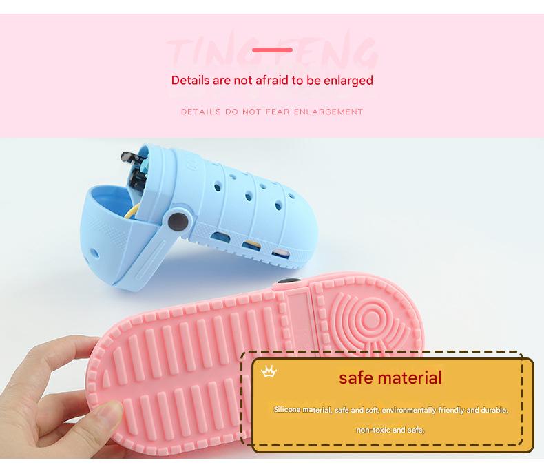 2 - pcs Blue Cute Clog-Shaped Pen Holder for Desk Organization 3