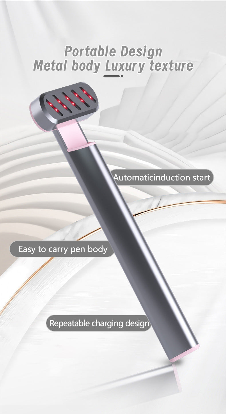 Rose Gold Anti-Aging Eye Care Device - 42°C Heat, Red Light, High-Frequency Vibration 6