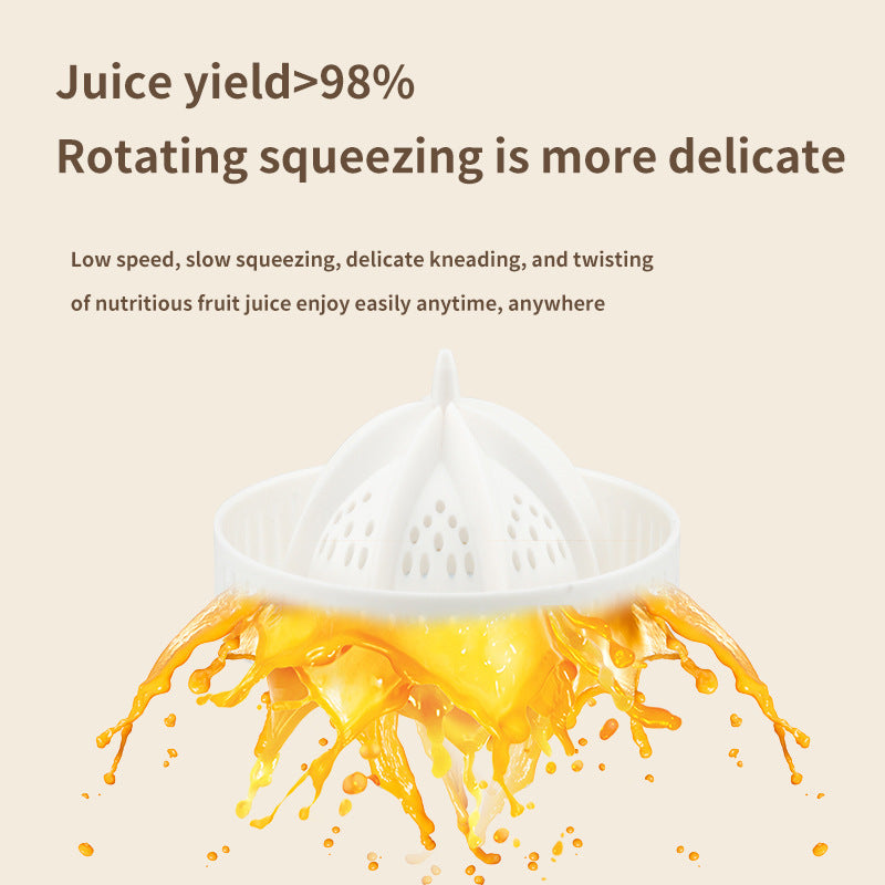 Gray Electric Citrus Juicer Press - Portable, Large Caliber, One-Click Operation(3.7v 1500 mAh battery) 4