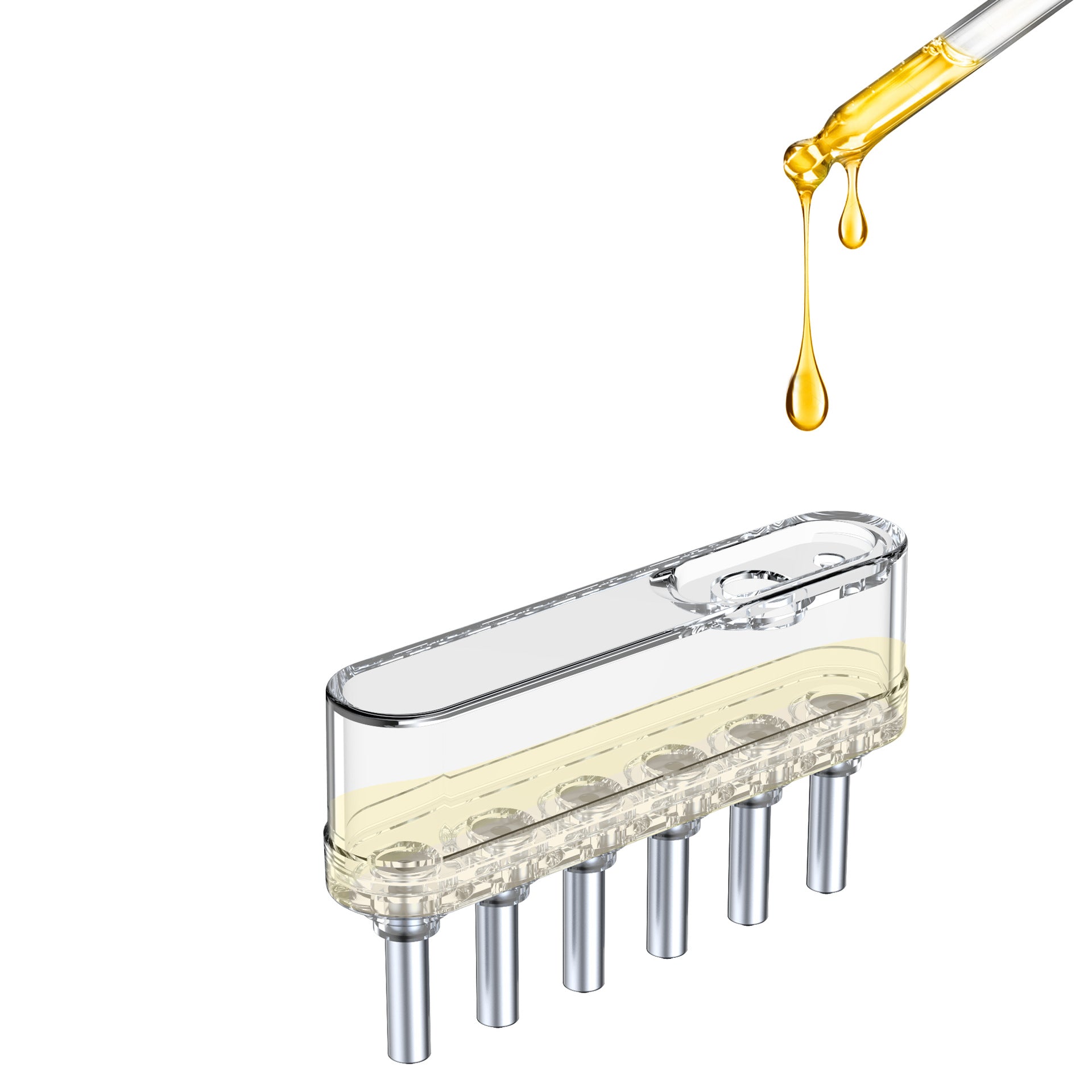 Green Vibrating Scalp Massager Comb - LED Therapy & Oil Infuser for Hair Growth 7