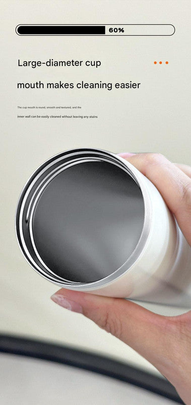 Mini Insulated Coffee Cup - 316 Stainless Steel, Portable & Stylish - White Kitten (300ml+cup brush) 6