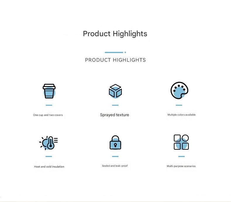 Black Portable Travel Thermos Bottle - Leakproof Stainless Steel Flask with Carry Handle (22oz - 660ml) 3