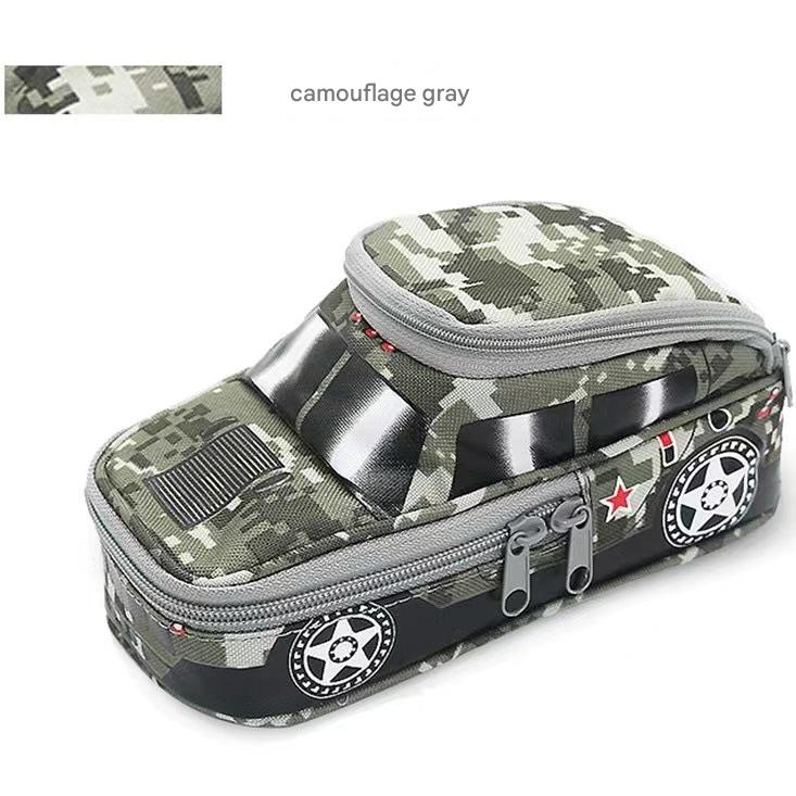 Three-piece camouflage pencil case - school supplies for students 3