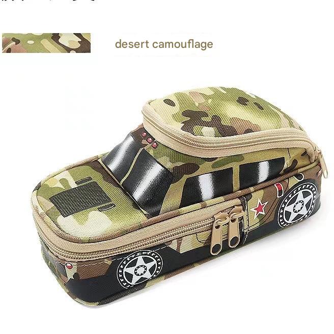 Three-piece camouflage pencil case - school supplies for students 5