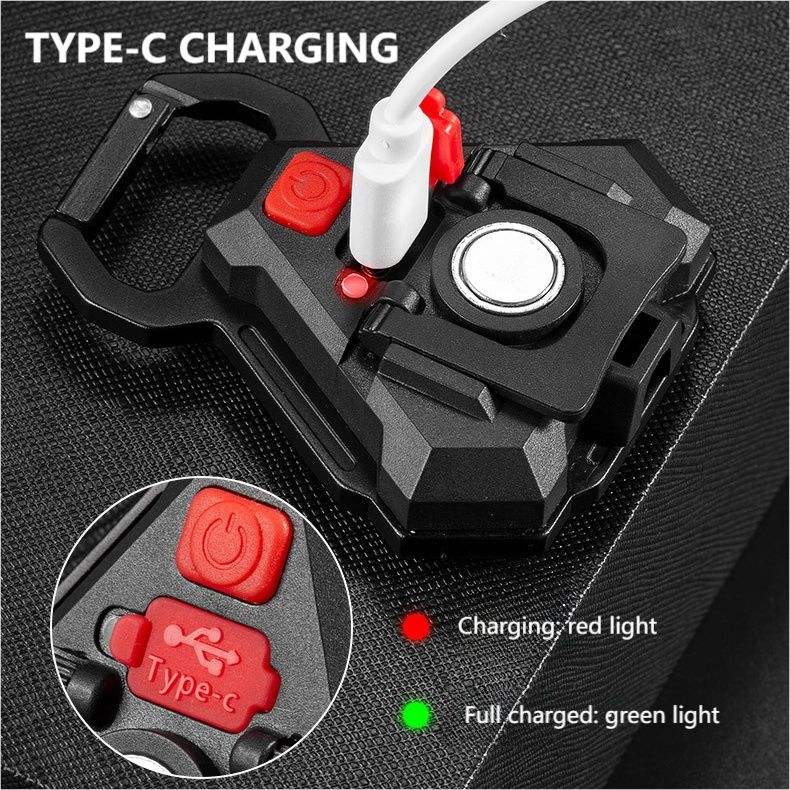 2 pcs Triangle Mini flashlight for outdoor and self-defense use 5