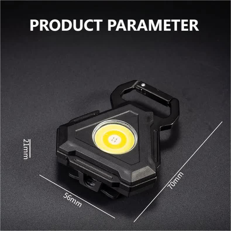 2 pcs Triangle Mini flashlight for outdoor and self-defense use 6