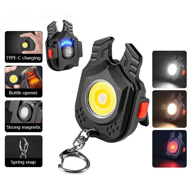 2 pcs Horn Mini flashlight for outdoor and self-defense use 4