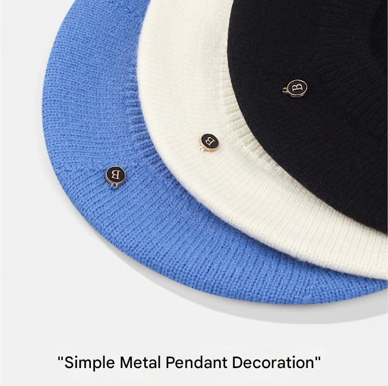 Camel Vintage Inspired Knitted Beret - Stretchy & Comfortable Wool Blend Cap 5