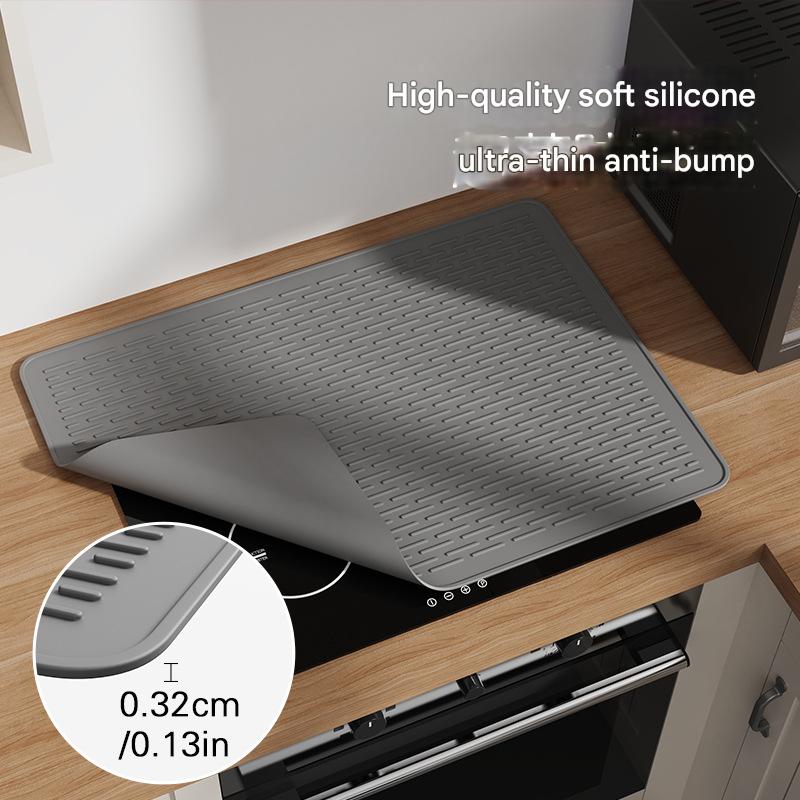 Gray Extra Large Silicone Countertop Protector & Dish Drying Mat - Dishwasher Safe ( 76x53cm) 4