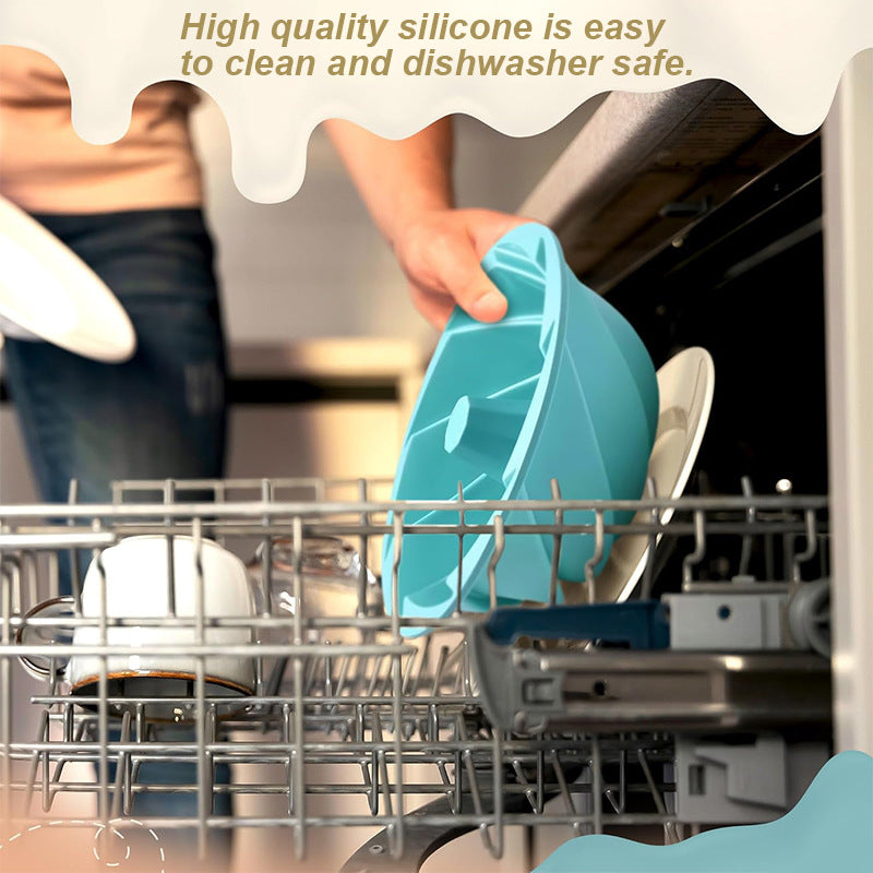 Pink Non-Stick Silicone Cyclone Cake Pan Set (10 Molds) - Perfect for Desserts 9