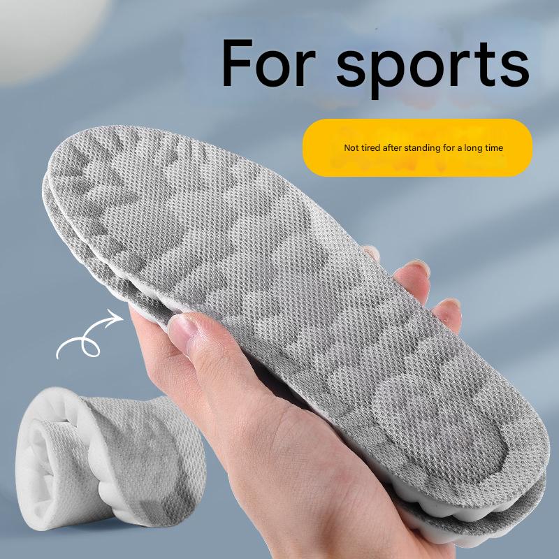 5 pcs 4D Cloud Technology Shoe Inserts - High Rebound, Super Soft, Breathable, Athletic Support (size : 39-40/255mm)