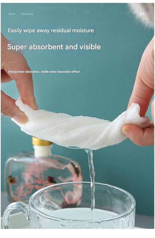 8 Packs (160 Total) Portable Cotton Compressed Towels - Soft, Absorbent Face Cleansing Cloths (Circular compression : 20x22cm) 3