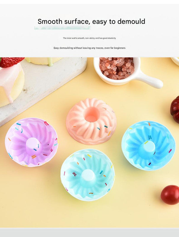 Style 1 Silicone Mini Cake Molds (30 Pack) -  For Cupcakes, Desserts (6.5x6.5x3.2cm) 4