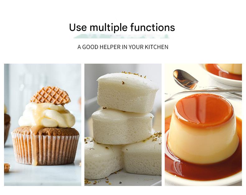 Style 9 Silicone Mini Cake Molds (30 Pack) -  For Cupcakes, Desserts (6.5x6.5x3cm) 6