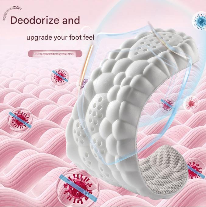 5 pcs Pink 4D Cloud Technology Shoe Inserts - High Rebound, Super Soft, Breathable, Athletic Support (size : 39-40/255mm) 3